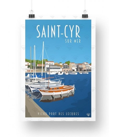 Affiche Maison Landolfi - Saint Cyr Sur Mer - Vieux port des lecques