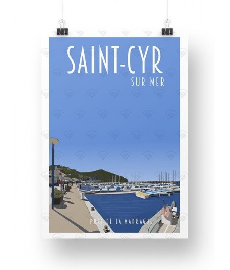Affiche Maison Landolfi - Saint Cyr Sur Mer - Port Madrague