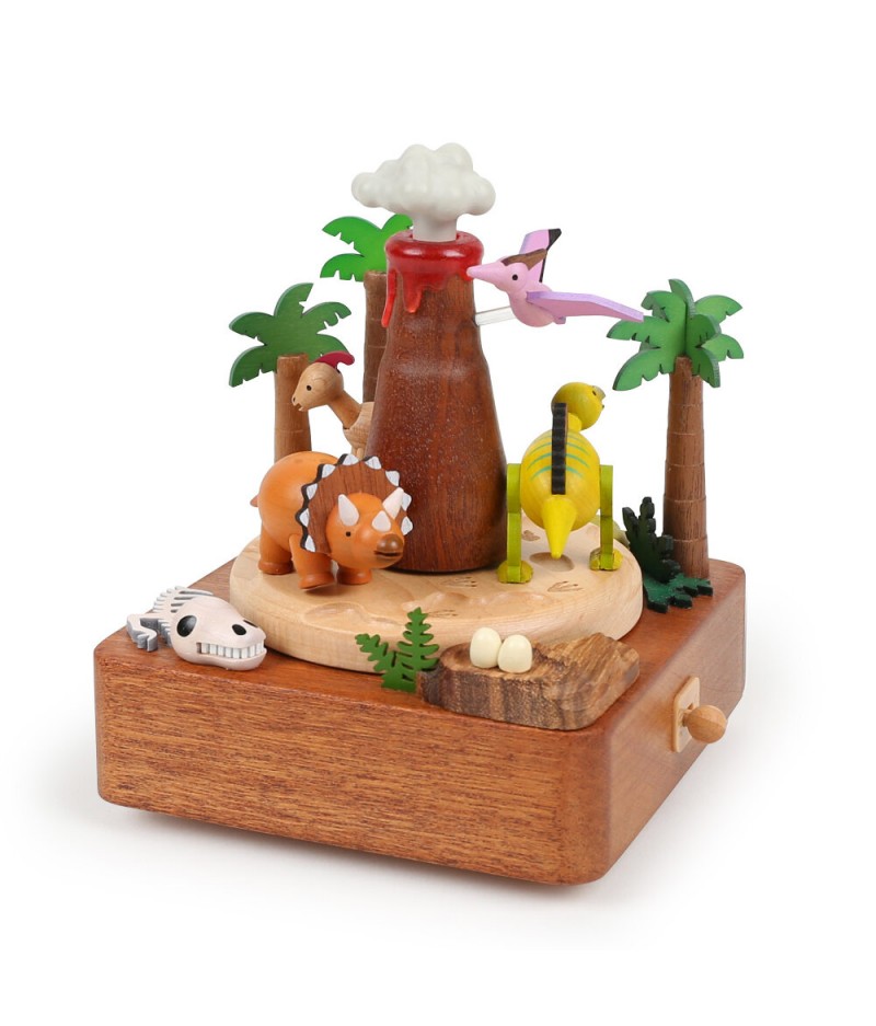 Dinosaurs & Volcanic - Double Around Up and Down Music Box - Wooderful life Boite à musique