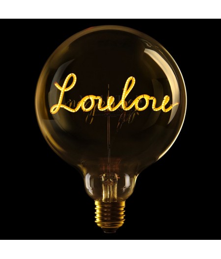 Ampoule Loulou - A Poser - G125 - E27 - 2W - 2200K - MESSAGE IN THE BULB