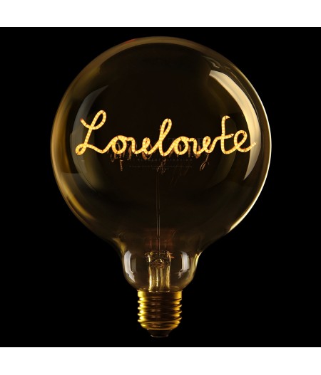 Ampoule Louloutte - A Poser - G125 - E27 - 2W - 2200K - MESSAGE IN THE BULB