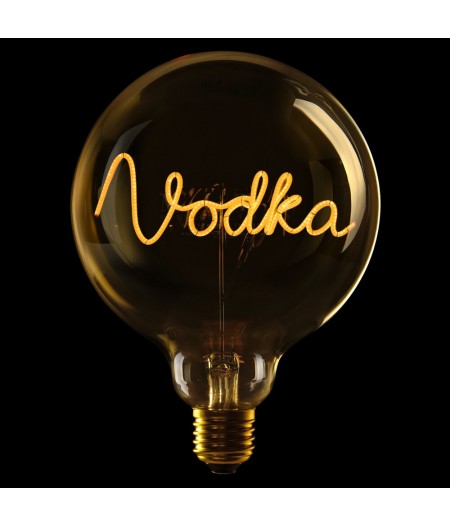 Ampoule Vodka - A Poser - G125 - E27 - 2W - 2200K - MESSAGE IN THE BULB