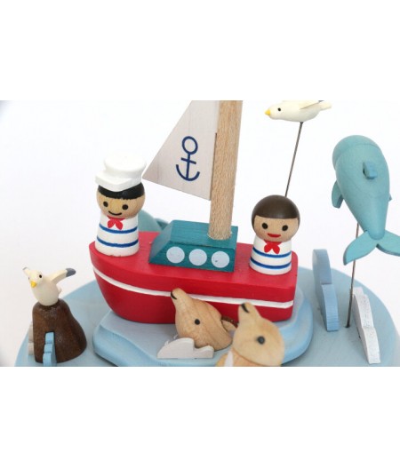 Sailors And Dolphins - Swaying Music Box - Wooderful life Boite à musique