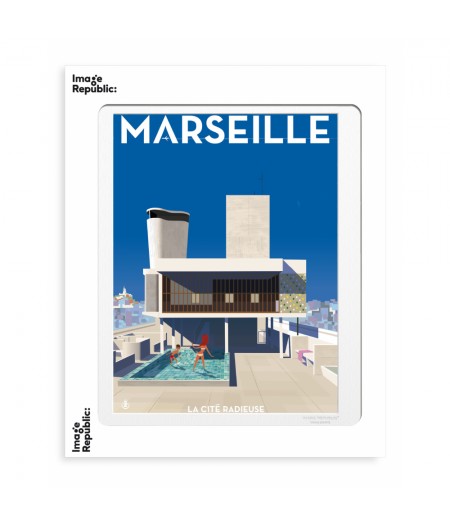 40X50 cm Monsieur Z Cité Radieuse Corbusier - Affiche Image Republic