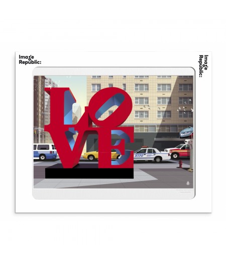 40x50 cm Monsieur Z I Love New-York - Affiche Image Republic