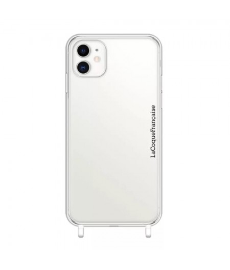 Coque iPhone 11 anti-choc avec anneaux transparents en silicone – Transparent - La Coque Française