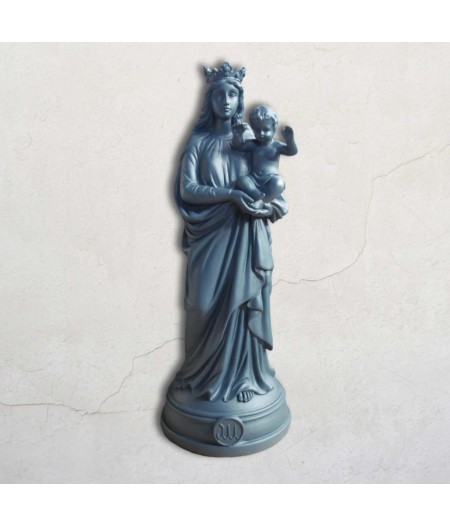 Statuette Bonne Mère 30 cm 2022 Pétrole - J'ai Vu la Vierge