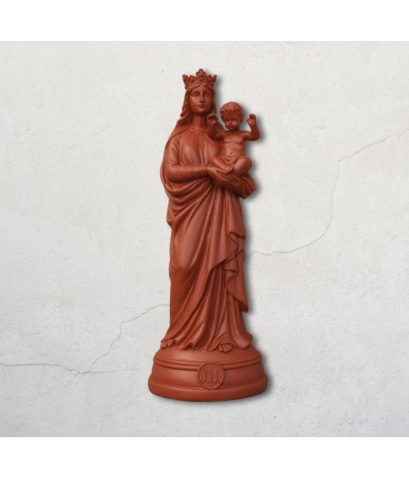 Statuette Bonne Mère 30 cm 2022 Terracotta - J'ai Vu la Vierge