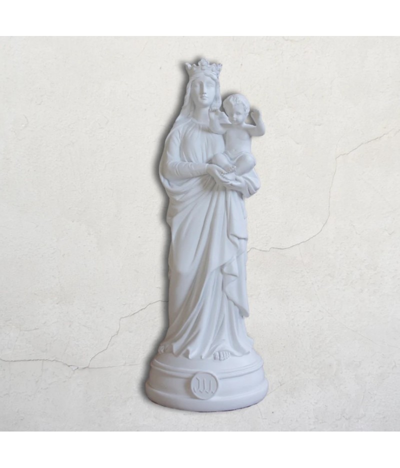 Statuette Bonne Mère 30 cm 2022 Blanc - J'ai Vu la Vierge
