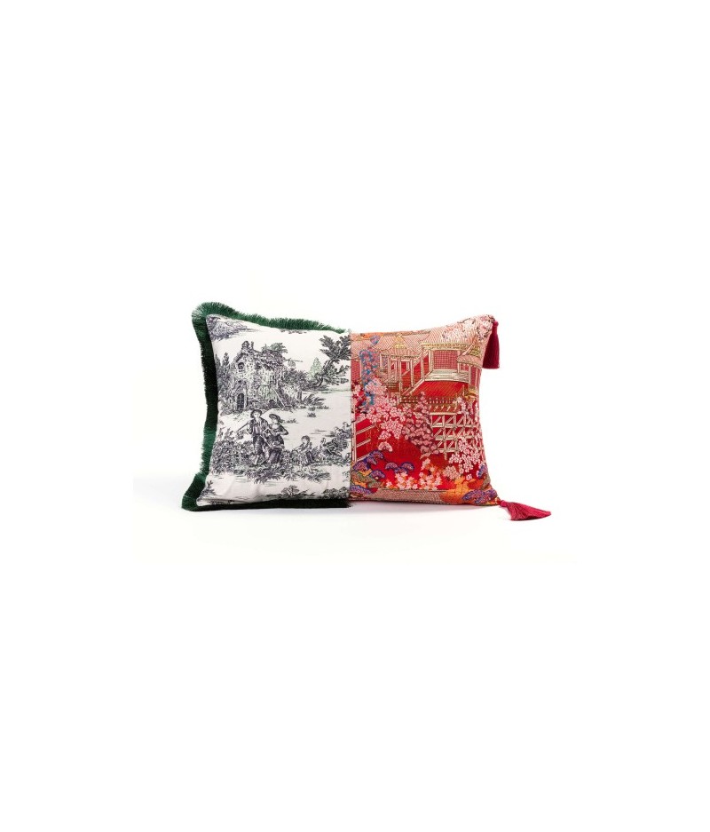Coussin 50x35cm - Polyester Cushion With Plume Padding Hybrid - Pirra - Seletti