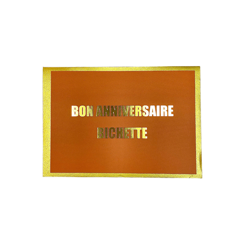 Carte + enveloppe Bon anniversaire bichette - Félicie Aussi