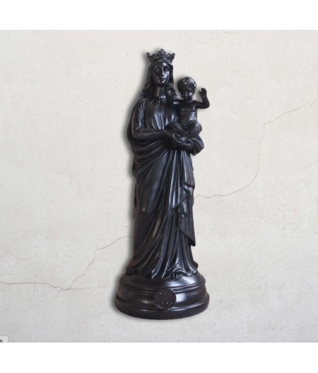 Statuette Bonne Mère 30 cm 2022 Noir - J'ai Vu la Vierge