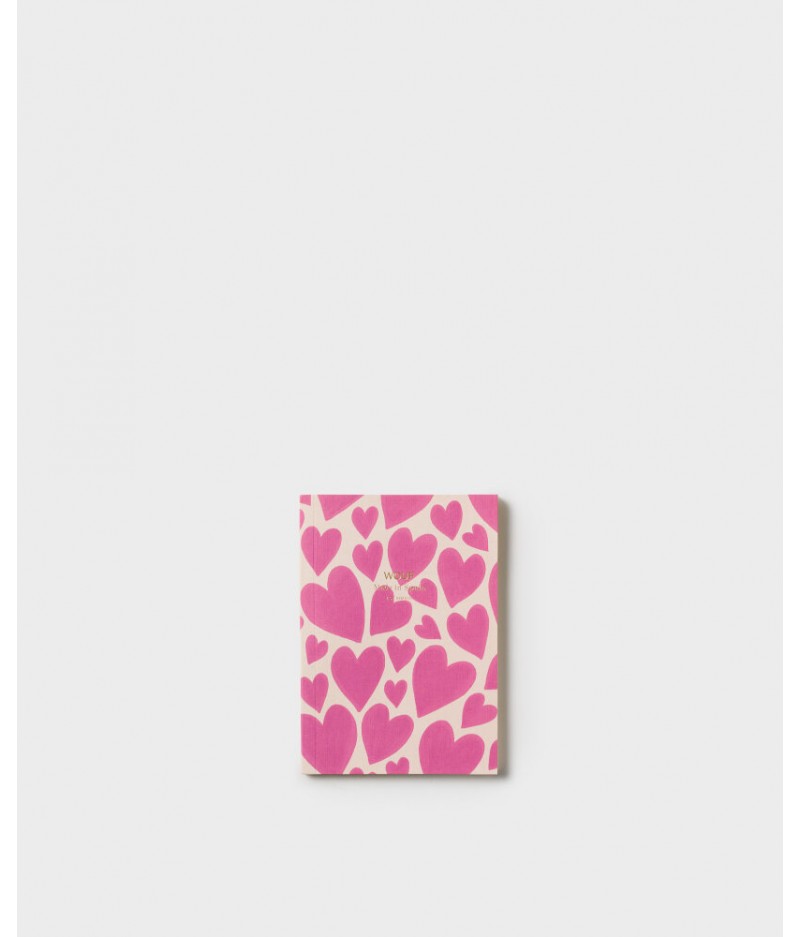 Carnet A6 Pink Love A6 Paper Notebook - Wouf