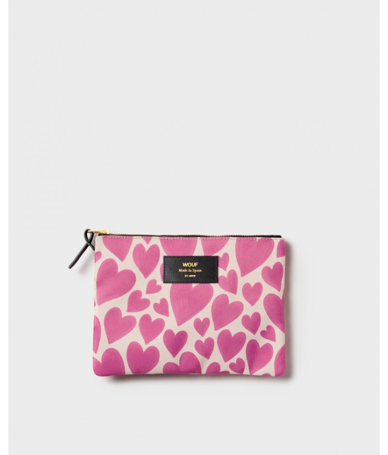 Pochette Pink Love Pouch  - Wouf