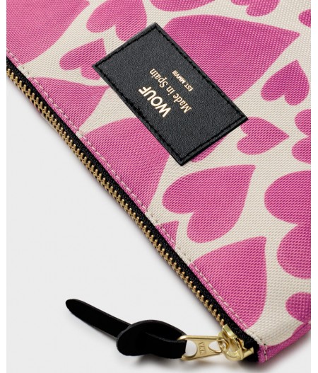Pochette Pink Love Pouch  - Wouf