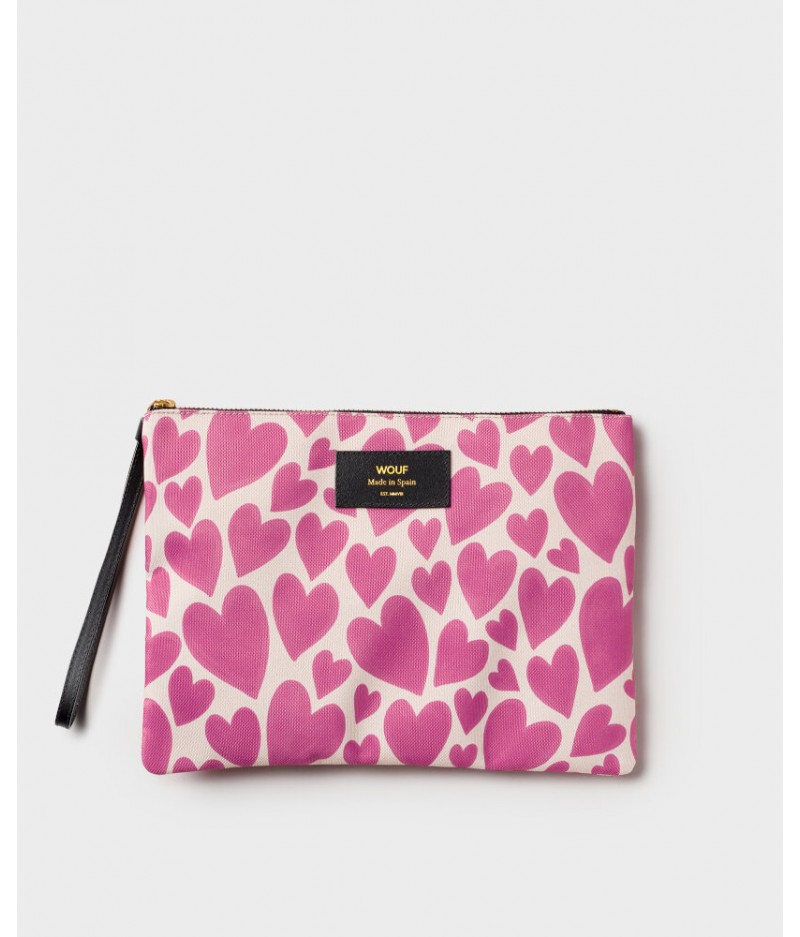 Pochette XL Pink Love XL Pouch Bag - Wouf