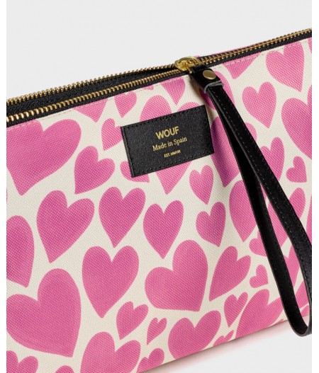 Pochette XL Pink Love XL Pouch Bag - Wouf