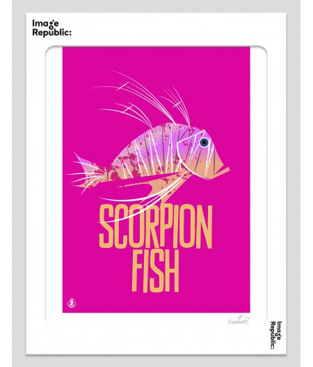 30x40 cm Monsieur Z Organic Market 027 Scorpion Fish - Affiche Image Republic