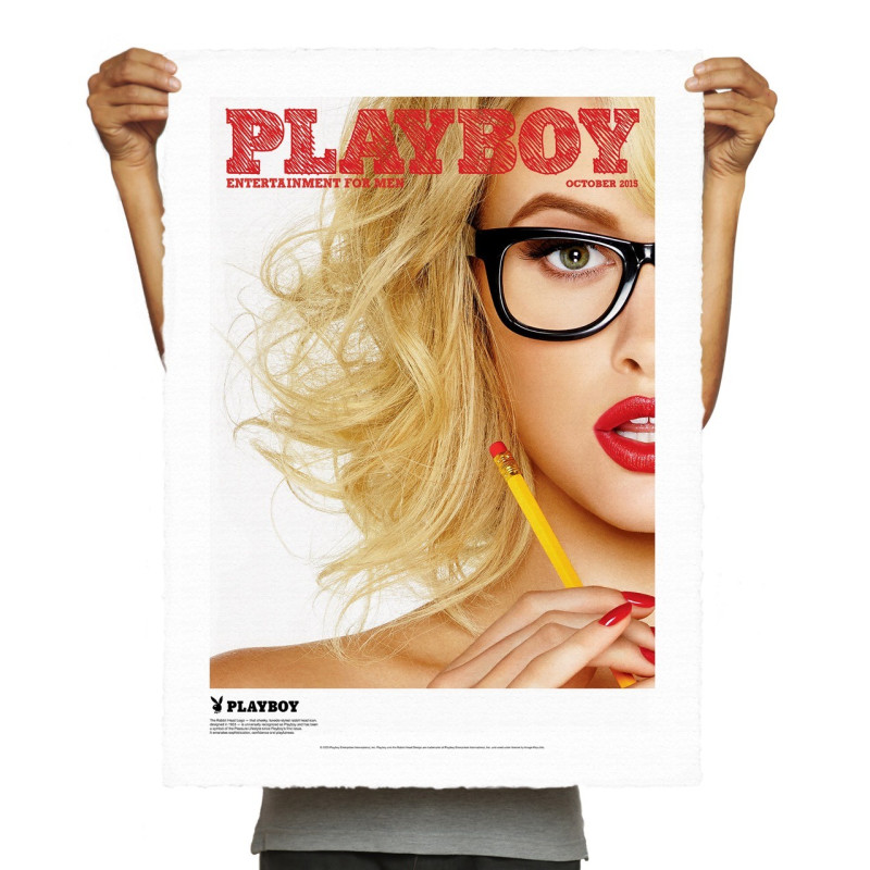56x76 cm PLAYBOY 049 Couverture Octobre 2015 - Affiche Image Republic