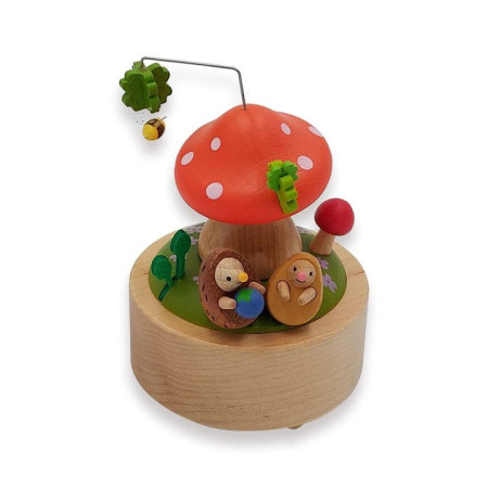 Mini-Four-Leaf Clover - Music Round & Round Music Box - Wooderful life Boite à musique | L'Ornithorynque Marseille