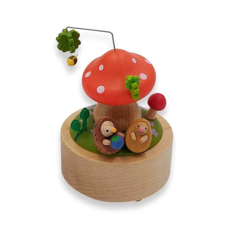 Mini-Four-Leaf Clover - Music Round & Round Music Box - Wooderful life Boite à musique | L'Ornithorynque Marseille