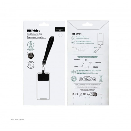 INE WRIST – Bracelet en cuir recyclé – Jaune – Xoopar
