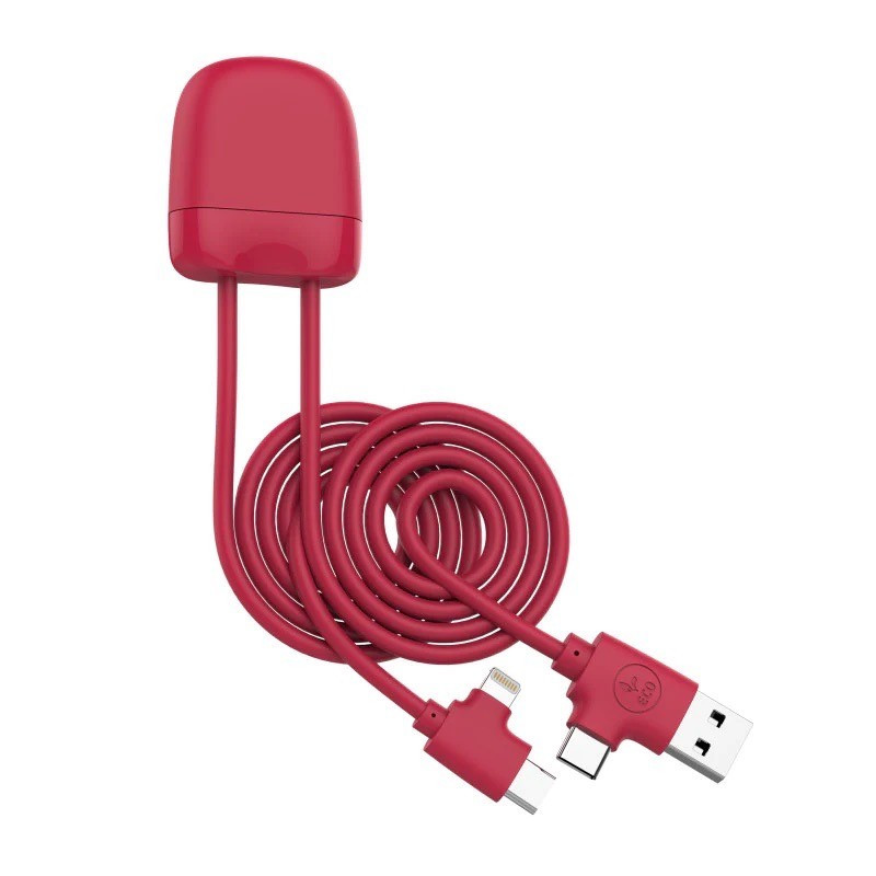 ICE-C – Multi-câbles 1M – Rouge – Xoopar