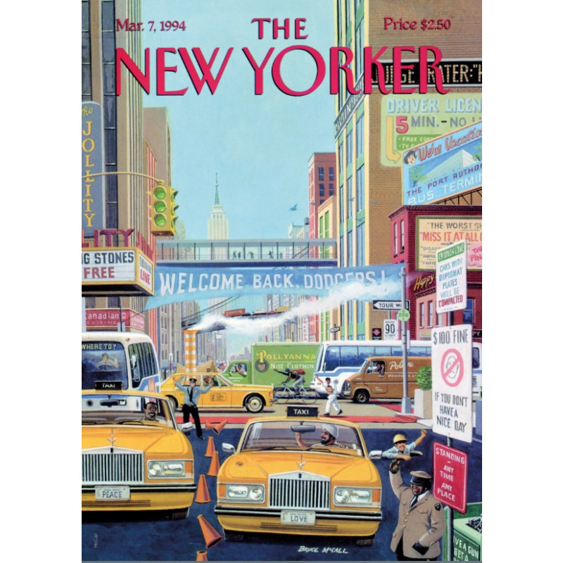 40x50 Cm The Newyorker 10 Mccall Taxi 50889 - Image Republic
