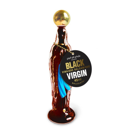 Bouteille de Vinaigre Balsamique : Black Virgin - 45 ml - Pied de Poule