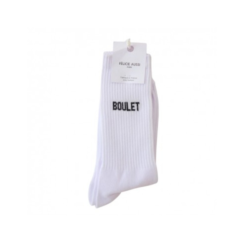 Chaussettes boulet blanches 40 / 45 - Félicie Aussi