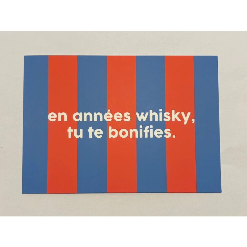 Carte + enveloppe Whisky - Félicie Aussi