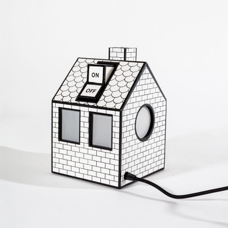 Lampe de Table en papier recyclé "On-Off" – 16x16x25cm - Seletti