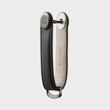 Organisateur de clés - Leather Rose Gold - Black / Black - Orbitkey