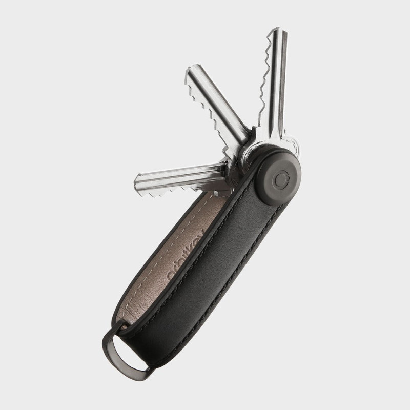 Organisateur de clés - Leather Rose Gold - Black / Black - Orbitkey