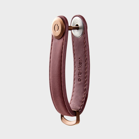 Organisateur de clés - Crazy Horse Leather - Mulled Wine - Orbitkey