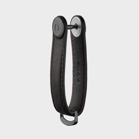 Organisateur de clés - Crazy Horse Leather - Obsidian / Red - Orbitkey