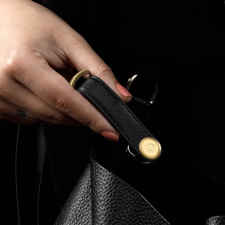 Organisateur de clés - Saffiano Leather - Liquorice Black - Orbitkey