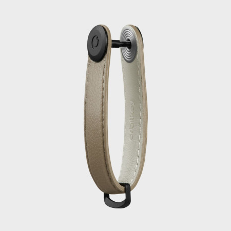 Organisateur de clés - Pebbled Leather - Ecru - Orbitkey