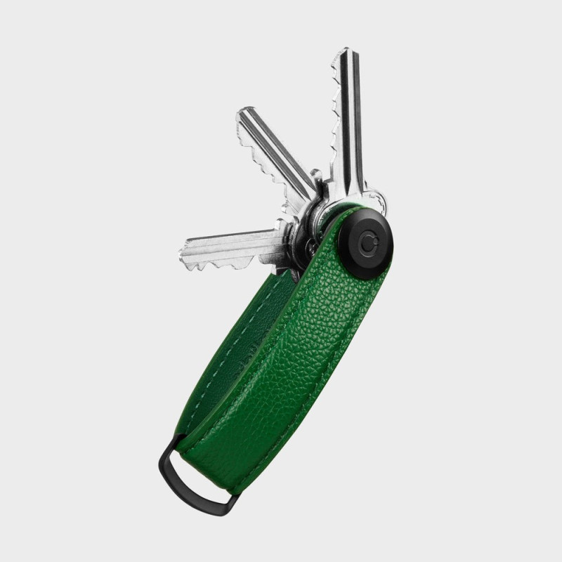 Organisateur de clés - Pebbled Leather - Emerald - Orbitkey