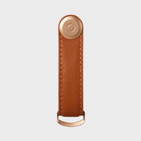 Organisateur de clés - Pebbled Leather - Amber - Orbitkey