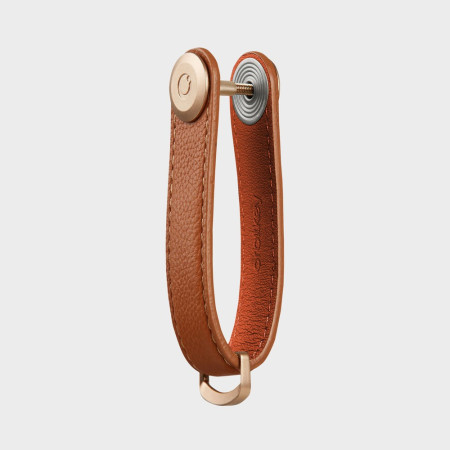 Organisateur de clés - Pebbled Leather - Amber - Orbitkey