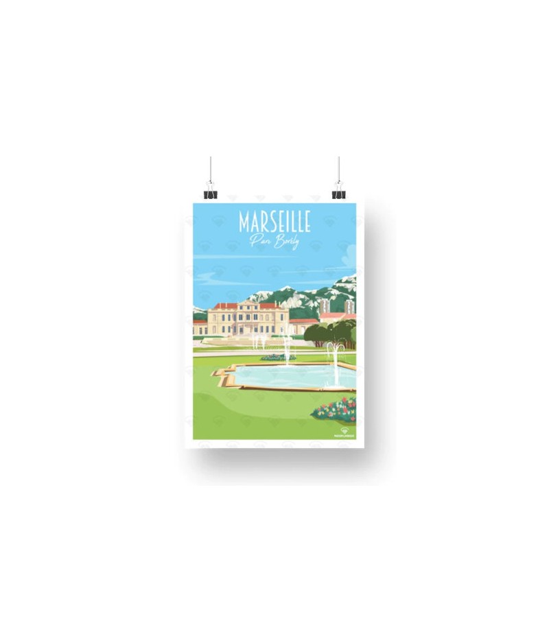 Affiche Maison Landolfi - Marseille - Parc Borély 30x40 cm