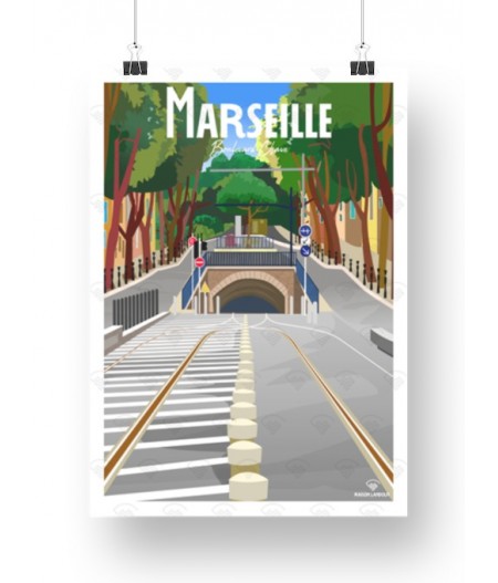 Affiche Maison Landolfi - Marseille - Boulevard Chave