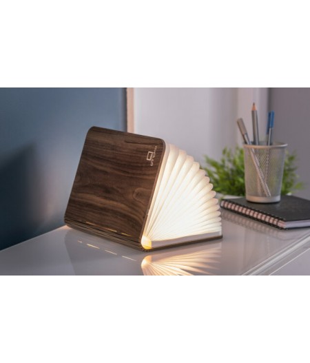 Baladeuse livre lampe Natural Wood Smart Book Light Walnut Large - Gingko