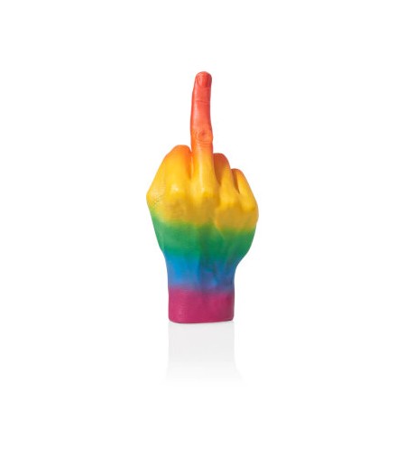 Sculpture Le Doigt Rainbow - The Finger Sign Sculpture Rainbow - BITTEN