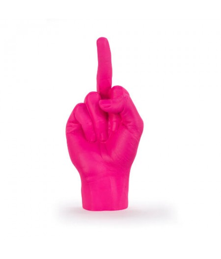 Sculpture Le Doigt Rose - The Finger Sign Sculpture Pink - BITTEN