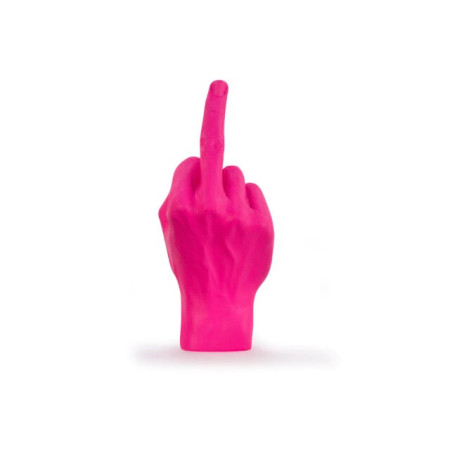 Sculpture Le Doigt Rose - The Finger Sign Sculpture Pink - BITTEN