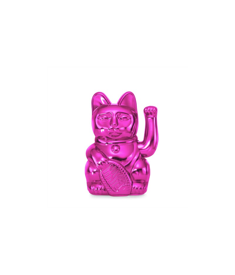 Lucky Cat Cosmic Shiny Pink Winkekatze - Donkey
