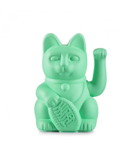 Lucky Cat / Mint Green Winkekatze - Donkey
