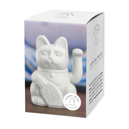Lucky Cat / White Winkekatze - Donkey